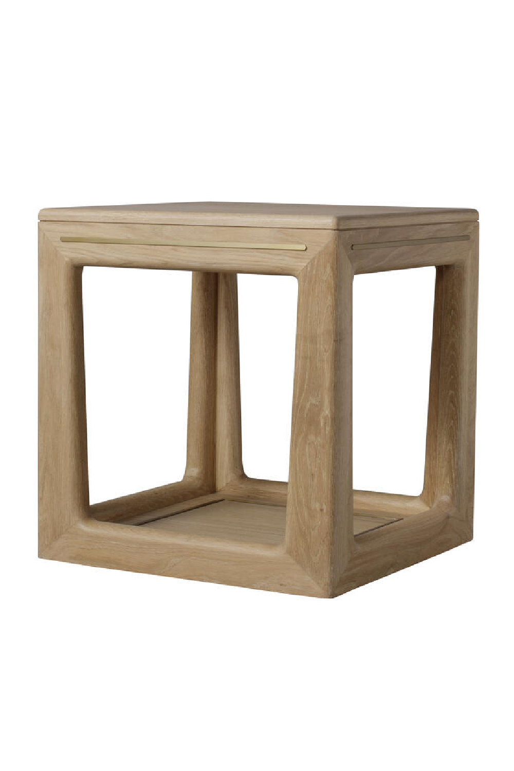 Natural Oak Square Side Table | Andrew Martin Angelo | Oroa.com