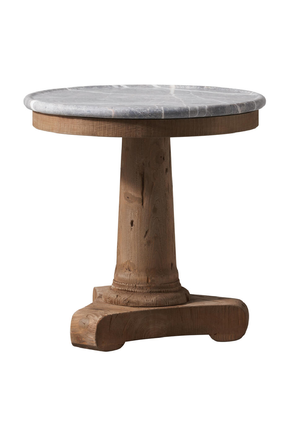 Vintage Pine Pedestal Side Table | Andrew Martin Michaelangelo | Oroa.com