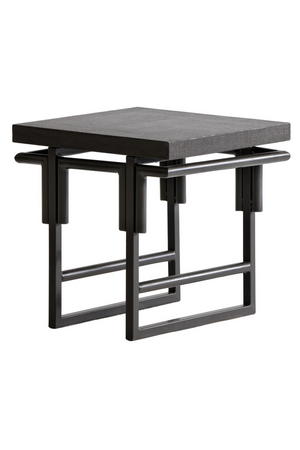 Black Square Side Table | Andrew Martin Athena | Oroa.com