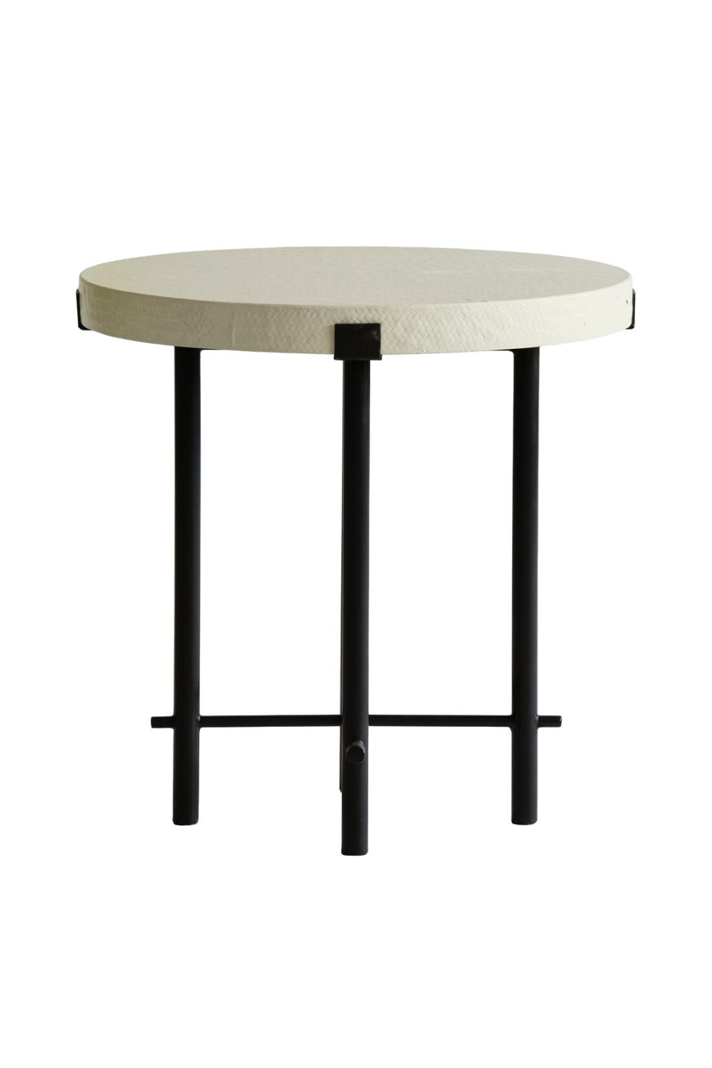Cream Linen Side Table | Andrew Martin Hercules | Oroa.com