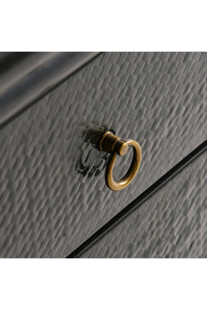 Black 2-Drawer Nightstand | Andrew Martin Concordia | Oroa.com