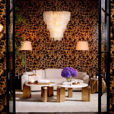 Beige Marble Modern Coffee Table | Eichholtz Albion