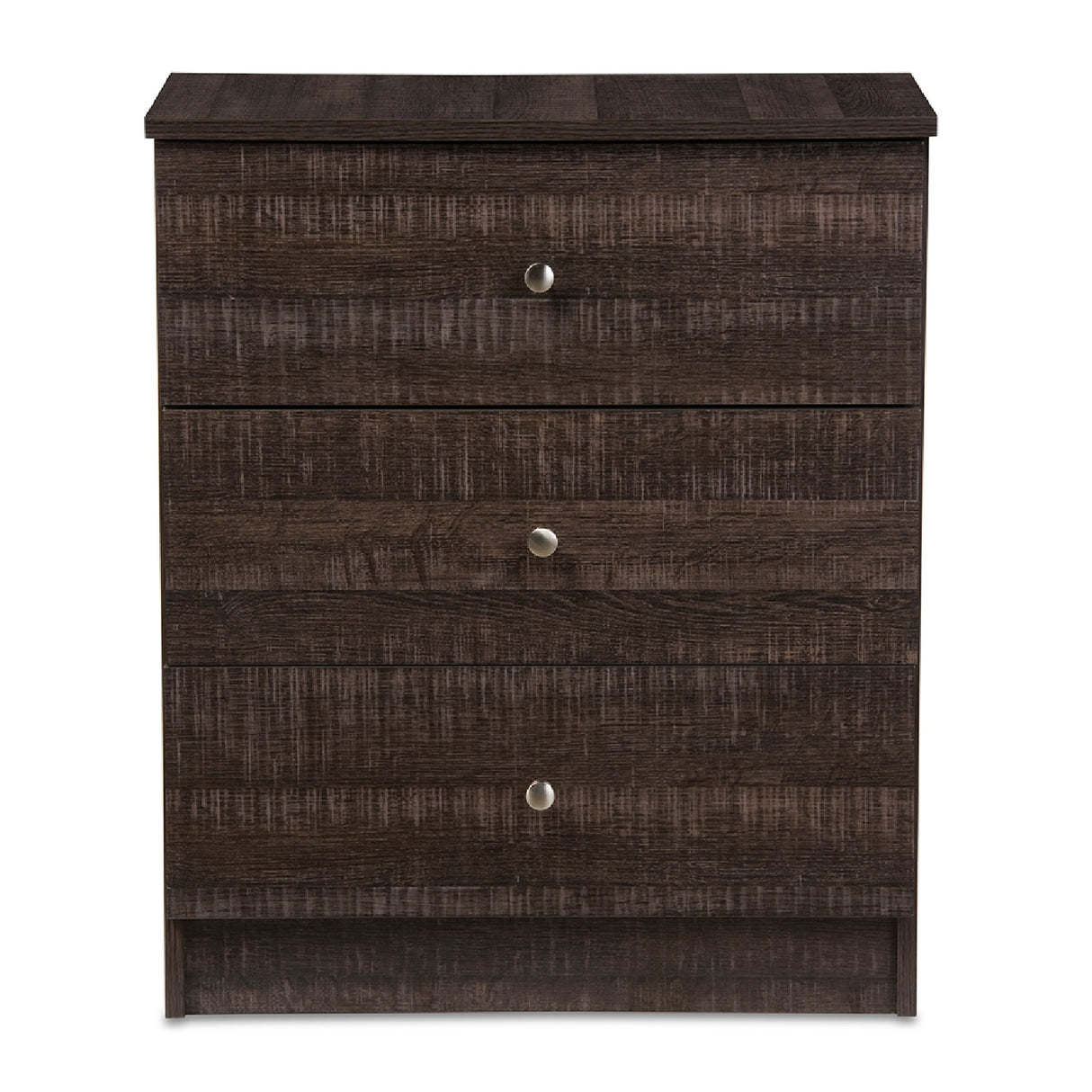   Modern European furniture - Brown Wooden 3-Drawer Chest - www.oroa.com | Oroa.com