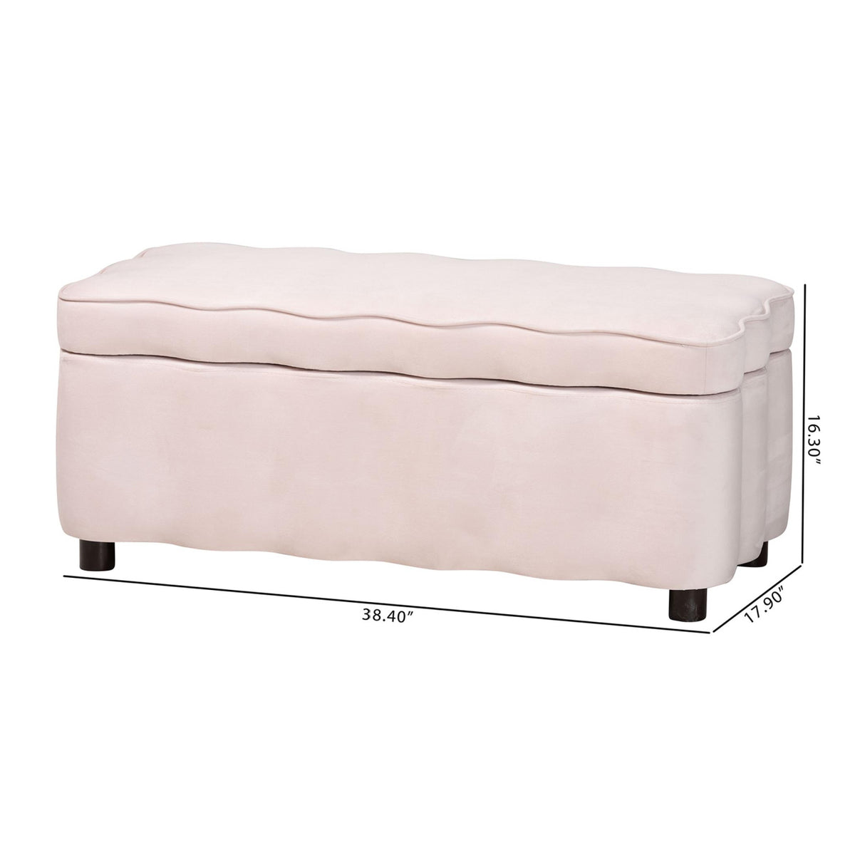   Velvet Storage Bench | Oroa.com