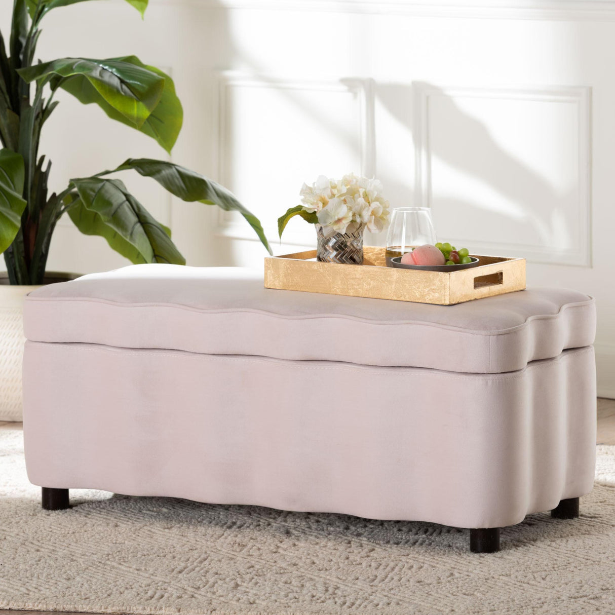   Velvet Storage Bench | Oroa.com