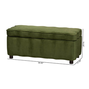   Velvet Storage Bench | Oroa.com