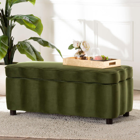   Velvet Storage Bench | Oroa.com
