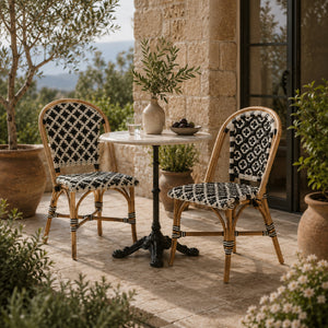   Hospitality furniture - Woven Indoor Semi Outdoor Bistro Chairs 2 - www.oroatrade.com | Oroa.com