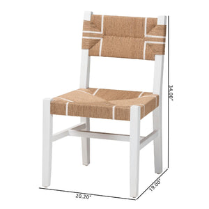   Modern European furniture - White Mahogany Bohemian Dining Chair - www.oroa.com | Oroa.com
