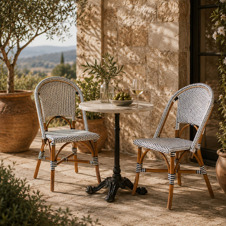   Contract furniture - Two Toned Weaving Indoor Outdoor Bistro Chair - www.oroatrade.com | Oroa.com