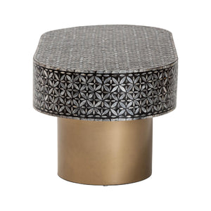   Modern European furniture - Capiz Shell Oval Coffee Table - www.oroa.com | Oroa.com