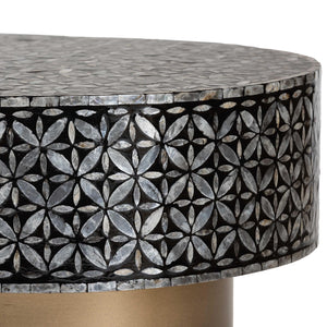   Modern European furniture - Capiz Shell Oval Coffee Table - www.oroa.com | Oroa.com