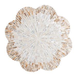   Modern European furniture - Capiz Shell Scalloped End Table - www.oroa.com | Oroa.com