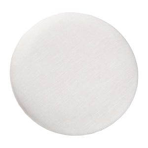   Modern European furniture - White Padded Round Cocktail Ottoman - www.oroa.com | Oroa.com