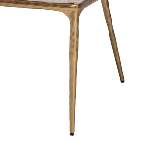   Modern European furniture - White Boucle Dining Side Chair - www.oroa.com | Oroa.com
