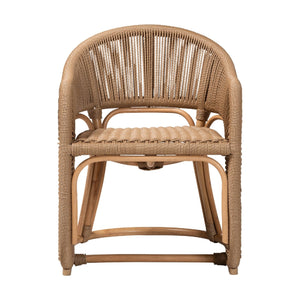  Modern European furniture - Rattan Indoor/Outdoor Barrel-Back Accent Chair - www.oroa.com | Oroa.com