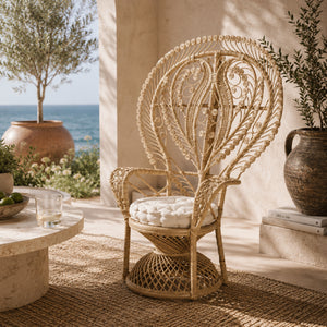   Modern European furniture - Rattan Indoor Semi Outdoor Peacock Accent Chair - www.oroa.com | Oroa.com