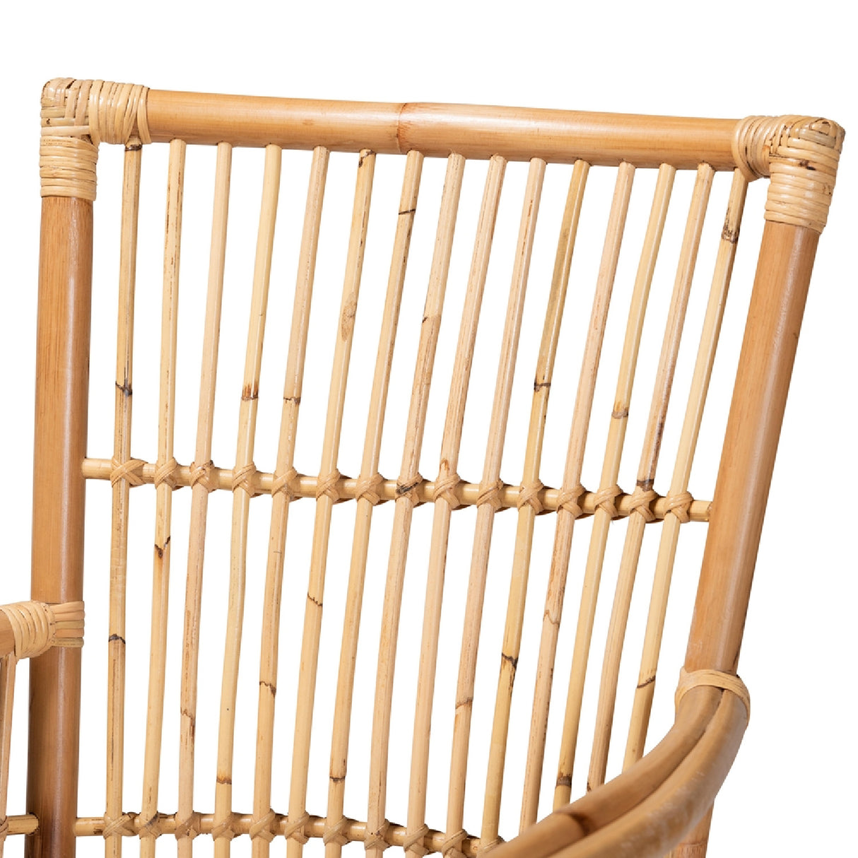 Modern European furniture - Padded Seat Rattan Accent Chair - www.oroa.com