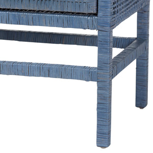   Modern European furniture - Blue Rattan 2-Door Cabinet - www.oroa.com | Oroa.com