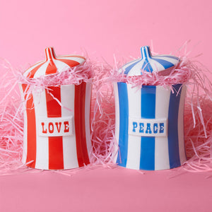 Glazed Porcelain Canister | Jonathan Adler Vice Love
