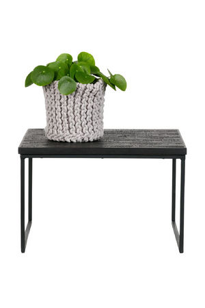 Black Wooden Square Side Table | BePureHome Sharing