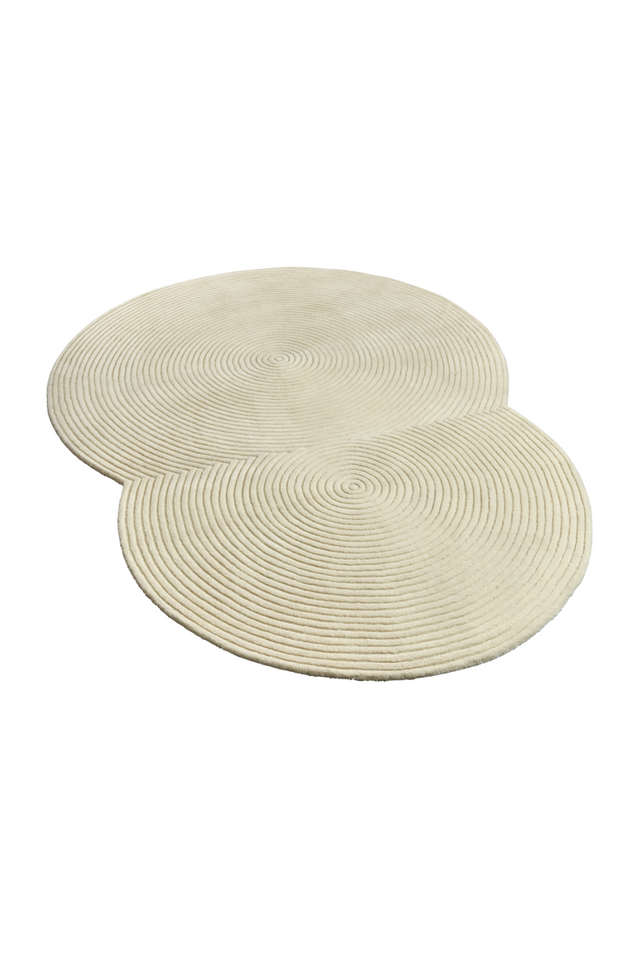 Rounded Textured Wool Rug | Bolia Zen | Oroa.com