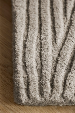 Rounded Textured Wool Rug | Bolia Zen | Oroa.com