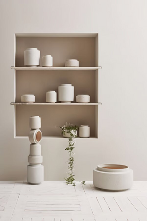 Gray Textured Flowerpot | Bolia Botanique | Oroa.com