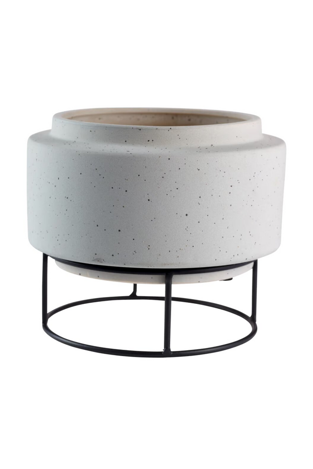 Gray Textured Flowerpot | Bolia Botanique | Oroa.com