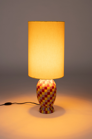 Cylindrical Fabric Shade Table Lamp | Bold Monkey Don't Be Afraid Of Color | Oroa.com