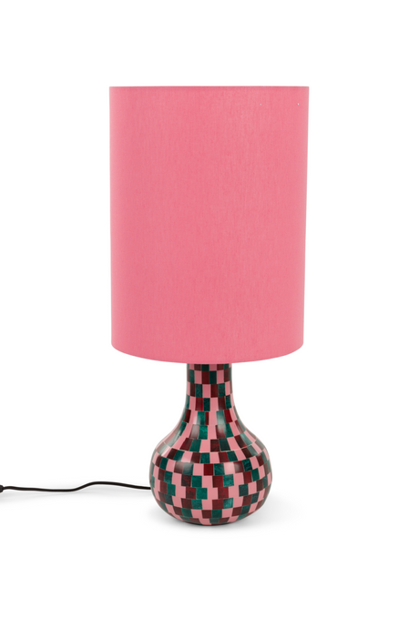 Cylindrical Fabric Shade Table Lamp | Bold Monkey Don't Be Afraid Of Color | Oroa.com