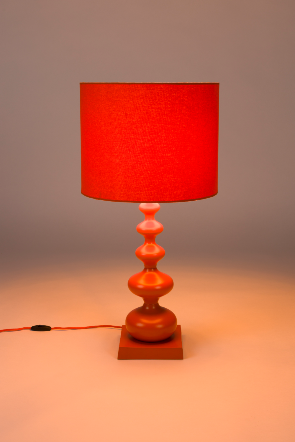 Orange Iron Table Lamp | Bold Monkey Orange is King | OROA.com