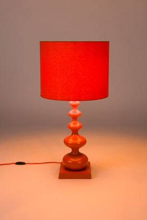 Orange Iron Table Lamp | Bold Monkey Orange is King | OROA.com