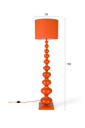 Orange Iron Floor Lamp | Bold Monkey When Orange is King | OROA.com