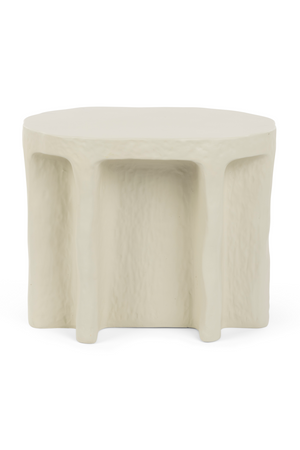 Beige Organic Side Table | Bold Monkey Born To Be Alive | OROA.com