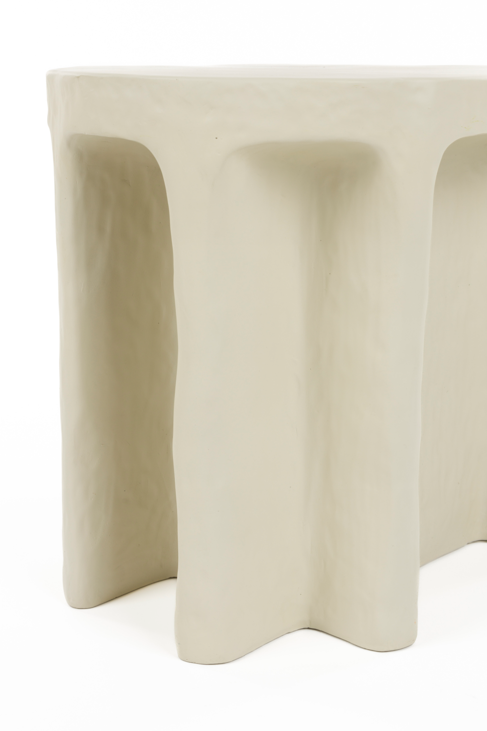 Beige Organic Side Table | Bold Monkey Born To Be Alive | OROA.com