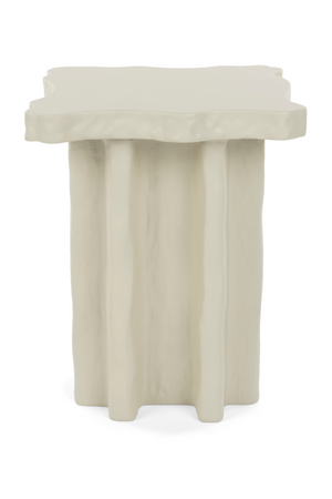 Beige Organic Side Table | Bold Monkey Born To Be Alive | OROA.com