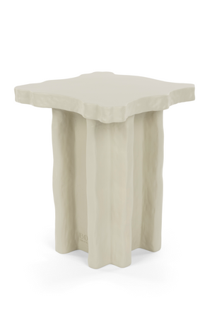 Beige Organic Side Table | Bold Monkey Born To Be Alive | OROA.com
