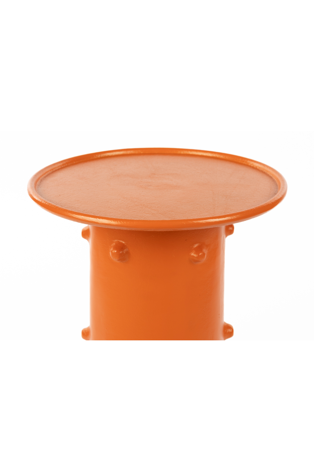 Orange Round Side Table | Bold Monkey Pinch Me | OROA.com