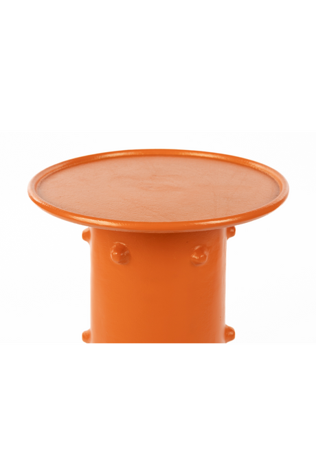 Orange Round Side Table | Bold Monkey Pinch Me | OROA.com