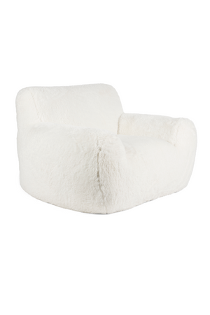 White Chunky Lounge Chair | Bold Monkey Cuddle the Yeti | OROA.com