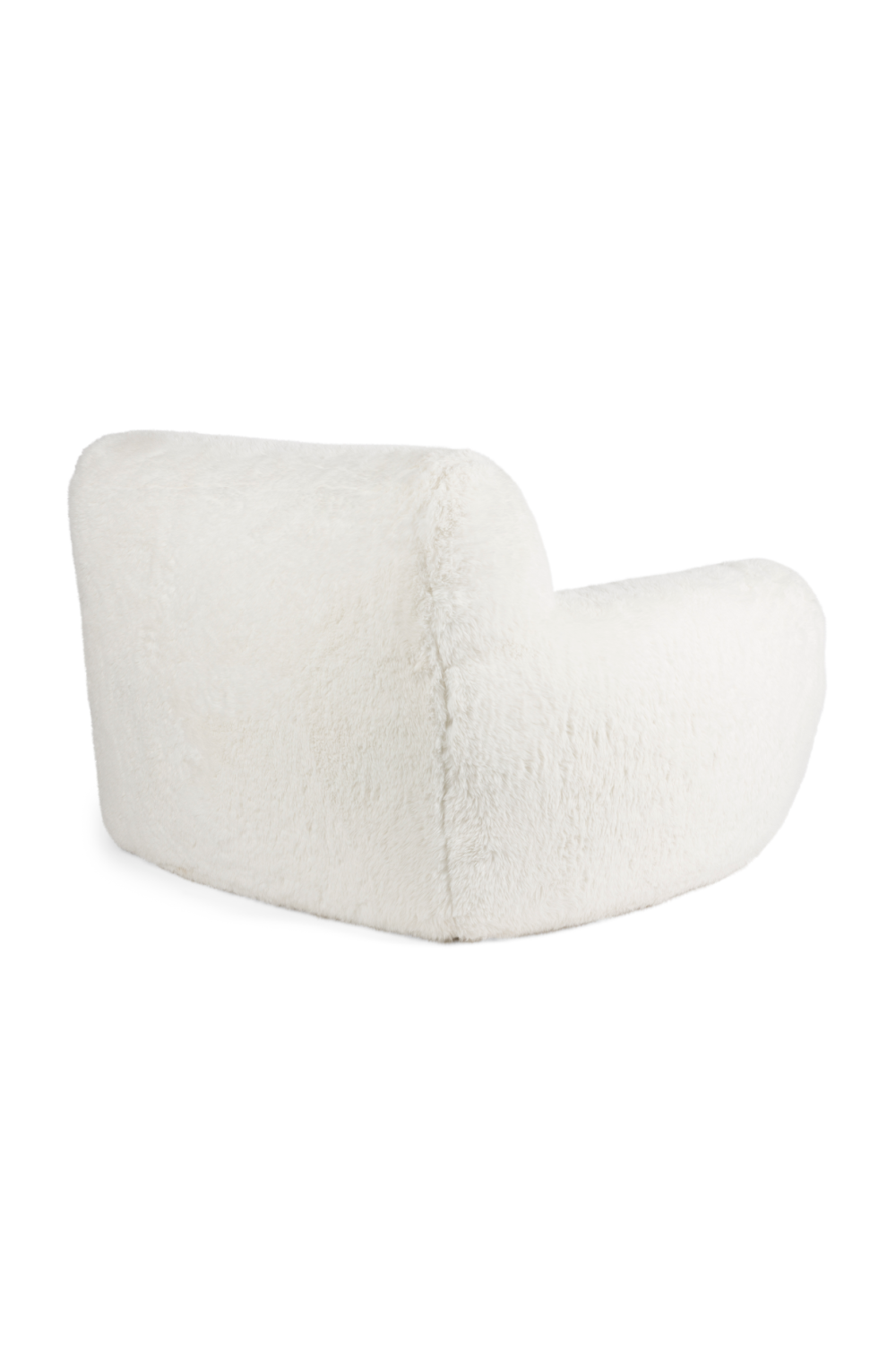 White Chunky Lounge Chair | Bold Monkey Cuddle the Yeti | OROA.com
