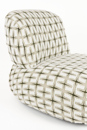 Printed Fabric Lounge Chair | Bold Monkey Ritz | Oroa.com