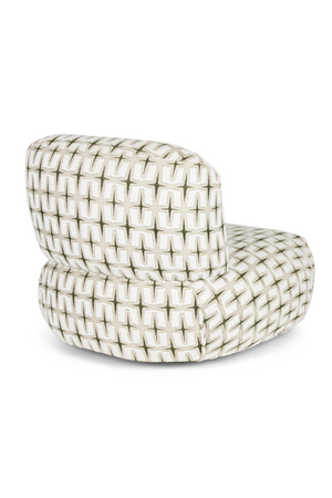 Printed Fabric Lounge Chair | Bold Monkey Ritz | Oroa.com