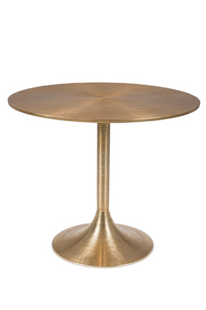 Gold Round Dining Table | Bold Monkey Hypnotising | OROA.com