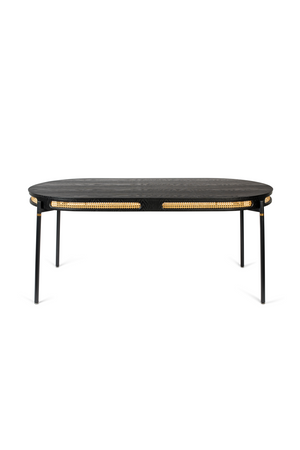 Rattan Boarder Dining Table | Bold Monkey Don't Stop The Webbing | Oroa.com
