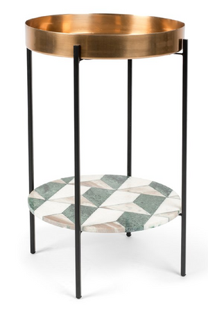 Tray Top End Table | Bold Monkey Another Marble | OROA.com
