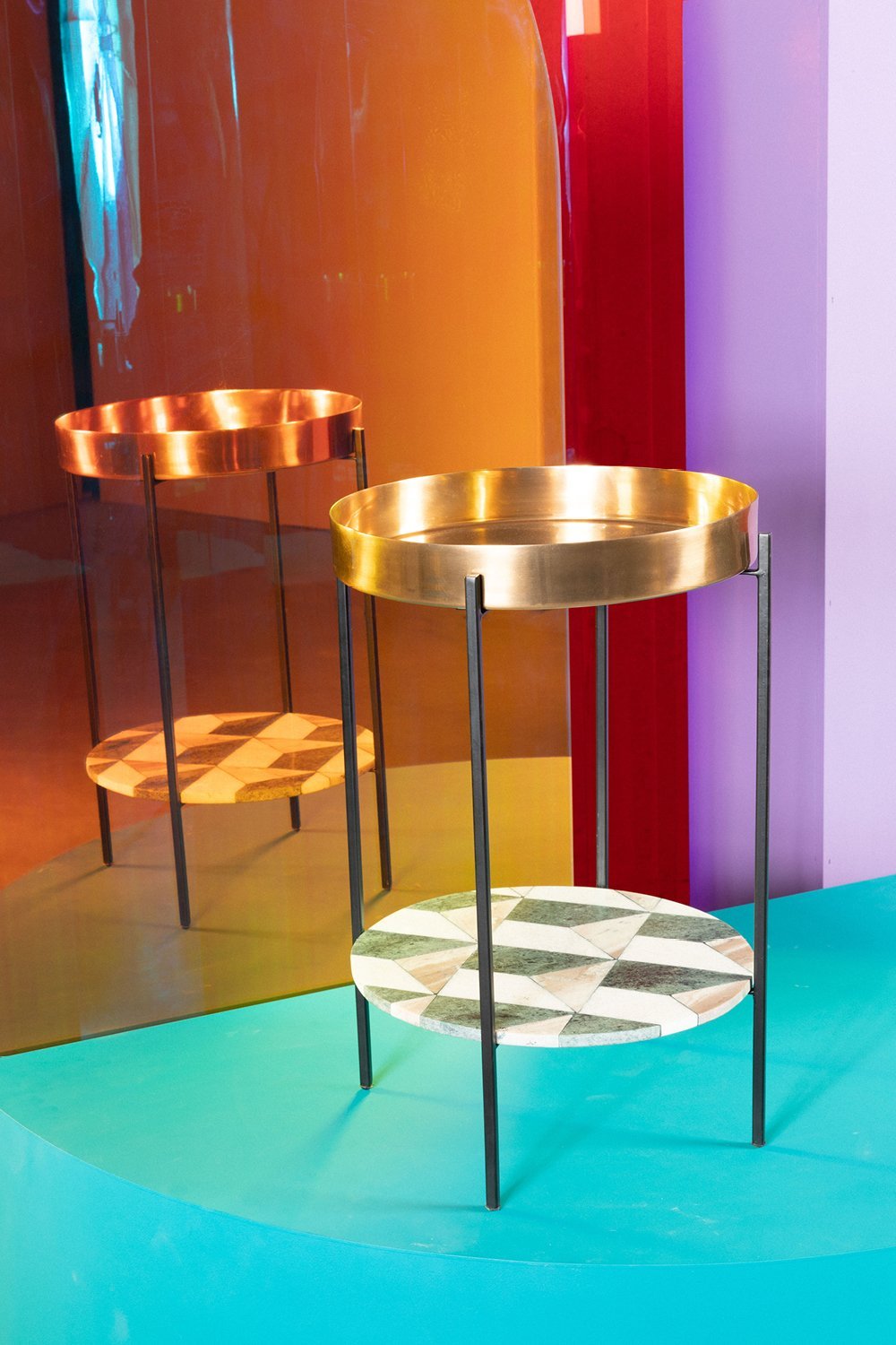 Tray Top End Table | Bold Monkey Another Marble | OROA.com