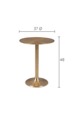 Round Pedestal Side Table | Bold Monkey Hypnotising | Oroa.com