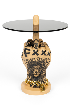 Retro Art Side Table | Bold Monkey Fother Mucker | OROA.com
